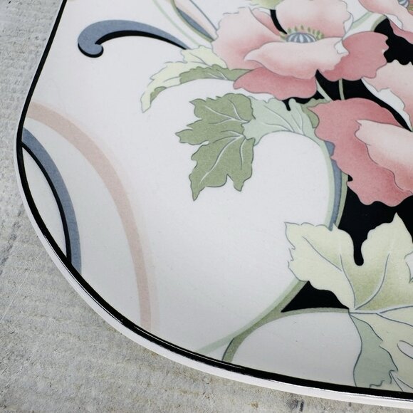 Sango Quadrille ANASTASIA  Andre Richard Floral Oriental Salad Plate Set 4 FLAW - Picture 16 of 16